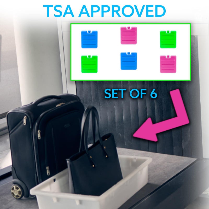 Kona Small Lunch Ice Packs Set of 6 - TSA Compliant Slim Reusable Freezer Packs  Approved Ice Replacement & Fits Most Anywhere  3 X 3 Inches - Image 3